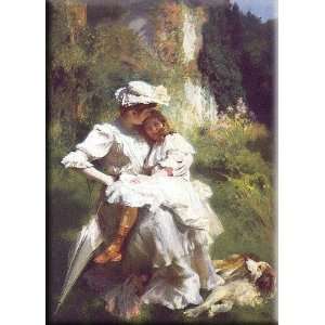   Maternelle 21x30 Streched Canvas Art by Friant, Emile