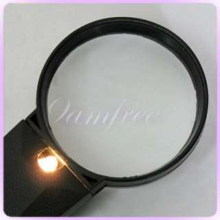 Handy 3x Focus Magnifier Magnifying Glass Loupe w Light  