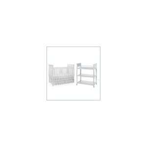    Graco Sarah 4 in 1 Convertible Baby Crib Set in White Baby