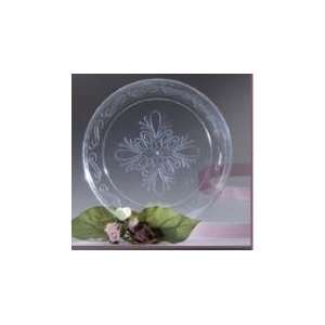  Clear 7 Disposable Plastic Plates Scrollware 20ct 