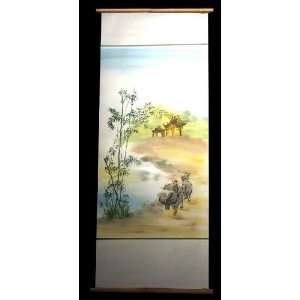  Vietnamese Silk Paintings   16 x 38 SPB15