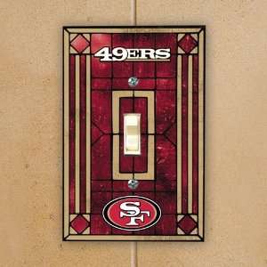  San Francisco 49ers Burgundy Art Glass Switch Plate Cover 