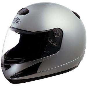  GMax GM38 Solid Helmet   Large/Silver Automotive