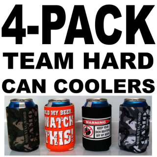 pack Team Hard Funny Can Coolers Coozie Koozie Hugger  
