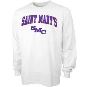 Saint Marys College Gaels White Bare Essentials Long Sleeve T shirt 