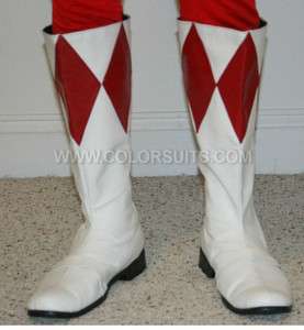 Mighty Morphin Power Rangers Red Power Ranger Boots   Custom Sizes 