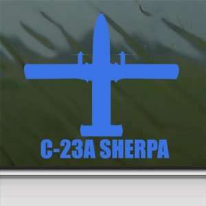  C 23A SHERPA Blue Decal Military Soldier Window Blue 