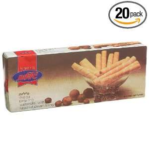   Wafer Rolls filled with Hazelnut cream, 3.52 Ounce (Pack of 20