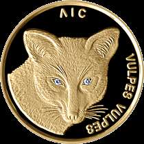 Belarus 50 Roubles Fox Gold 2002  