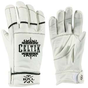  Celtek Outlaw Gloves  White Small