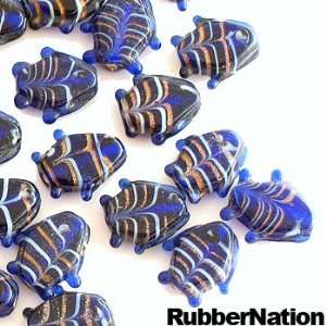   Glass Fish Beads Charms 25pc 14 18mm BLUE Arts, Crafts & Sewing