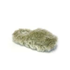  CHARTER CLUB Big Faux Fur Slippers, Taupe Frost, Small 5 6 
