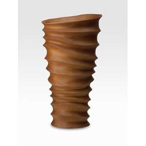  Donna Karan Ripped Wood Vase/Tall