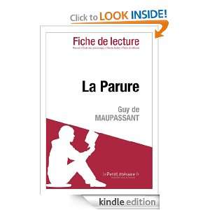 La Parure de Guy de Maupassant (Fiche de lecture) (French Edition 