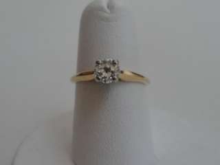 Preowned 18kt Yellow Gold 0.58 ct Diamond Solitaire Engagement Ring 