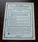   AMF MODEL 52940400 52940600 26 5 HP RIDING MOWER OWNER PARTS MANUAL