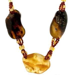   Multicolor Amber Fashion Necklace, 26 Ian and Valeri Co. Jewelry