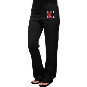 Northeastern Huskies Ladies Logo Applique Sweatpants   Black  