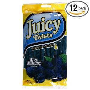 Kennys Candy Juicy Blue Raspberry Juicy Twists, 9 Ounce Packages 