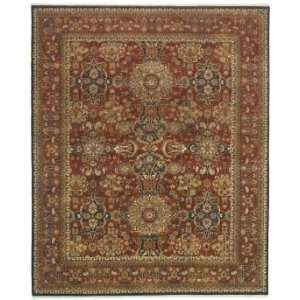 Obeetee Royal Taj Meshed Dark Rust 8 X 10 Area Rug 