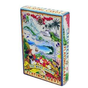  The West Indies Map Playing Cards   Deck of 54 Cards 