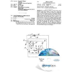  NEW Patent CD for TRANSISTORIZED FLASHER CIRCUIT 
