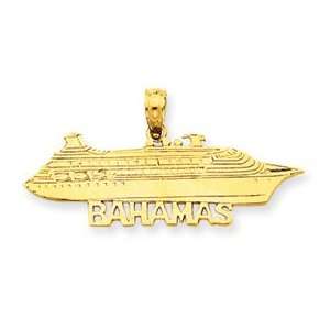  14k Bahamas Cruise Ship Pendant Jewelry