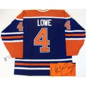  Kevin Lowe Signed Edmonton Oilers Vintage Jersey Sports 