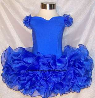 Royal Blue National Pageant Dress Shell  