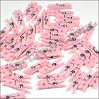 48 pcs Mini CLOTHESPIN Baby Shower FAVOR Baby Pink GIRL Decor Party 