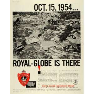  1959 Ad Royal Globe Insurance Hurricane Hazel Natural 