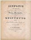 Beethoven Fifth Symphony   First edition of the string quintet 