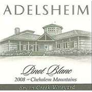 Adelsheim Bryan Creek Vineyard Pinot Blanc 2008 