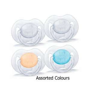  AVENT Silicone Soother 0 3 Months   2 Pack Assorted Colours Baby