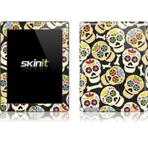 com Skinit Black Background with Skeletons Vinyl Skin for Apple iPad 