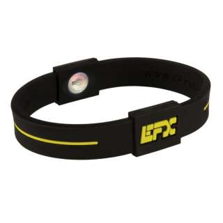 EFX Silicone Sport Wristband 7 Inch Black/Yellow  