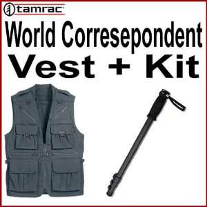  Tamrac 153 World Correspondent Vest Small Black Bundle 