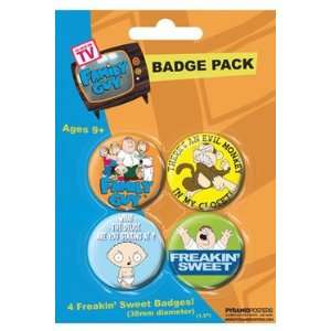   Pyramid International   Family Guy pack 4 badges Family Toys & Games