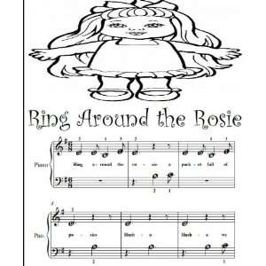  Ring Around the Rosie Beginner Tots Piano Sheet Music 