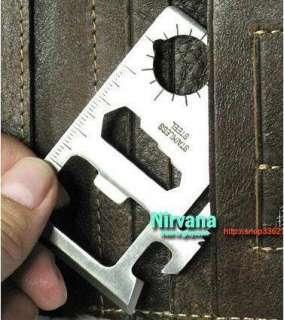 Survival Pocket Card Stainless Army Multi Tool 11 in 1  