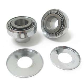 Neck Cups w/ Races Bearings & Dust Shields for Harley  