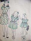 30s 40s BASQUE SCHOOL GIRL DRESS VINTAGE PATTERN  