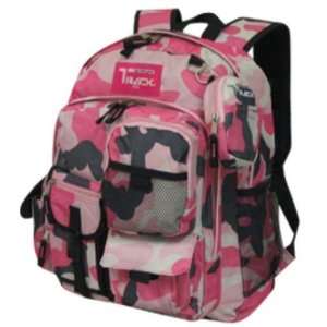 Large Pink Camouflage Backpacks with Many Pockets  Sports 