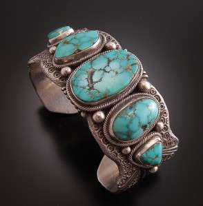 Erick Begay Fox Turquoise Bracelet ~ OLD STYLE HEAVY INGOT ROLLED 