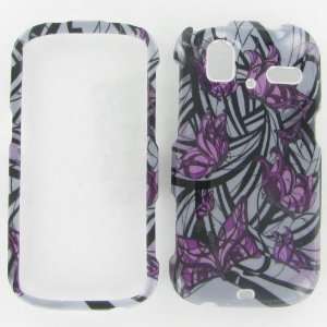  HTC Amaze 4G Purple Butterfly Protective Case