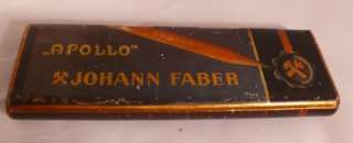 Vintage empty tin pencil box JOHANN FABER APOLLO   (S2596)  
