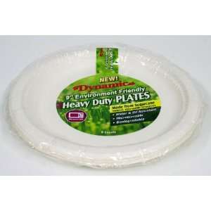  Biodegradable Disposable 9 Plate 8ct/36 Pack Kitchen 