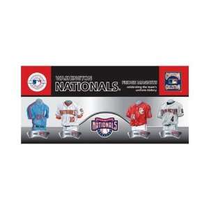  MLB Washington Nationals 4 Pack Uniform Magnet Set Sports 