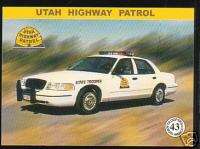 UTAH STATE POLICE HIGHWAY PATROL TROOPERS FORD Car Card  
