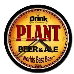  PLANT beer and ale cerveza wall clock 